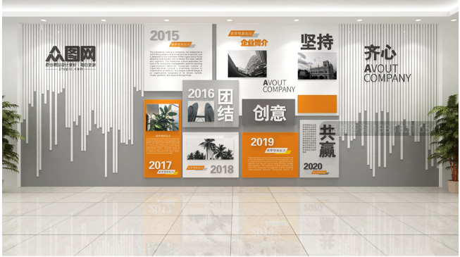 团队激励企业文化墙